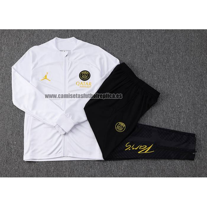 Chandal de Chaqueta del Paris Saint-Germain Jordan Nino 2023-24 Blanco